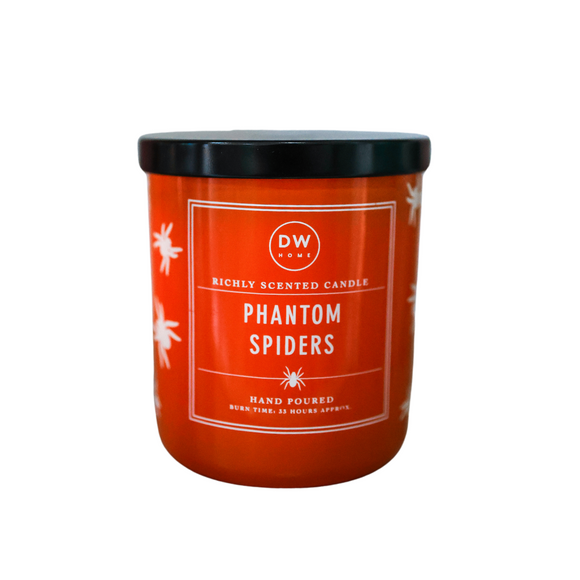 Phantom Spiders Medium Candle - glow in the dark