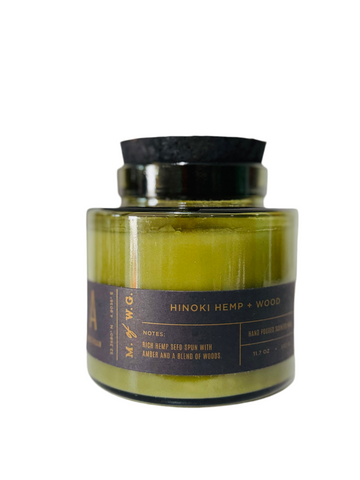 Hinoki Hemp + Wood Candle