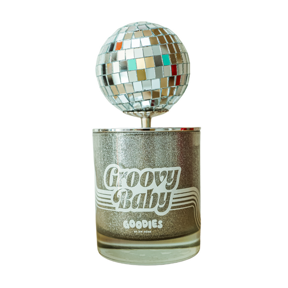 Groovy Baby Disco Ball Candle