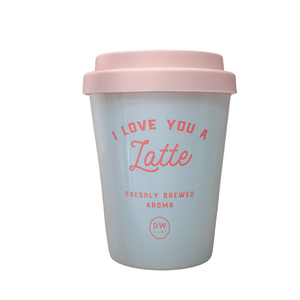 I Love You a Latte Cup Candle