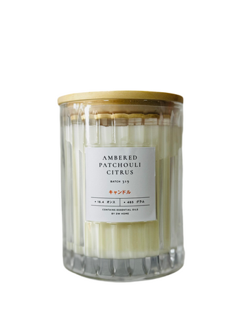Ambered Patchouli Citrus Large Candle