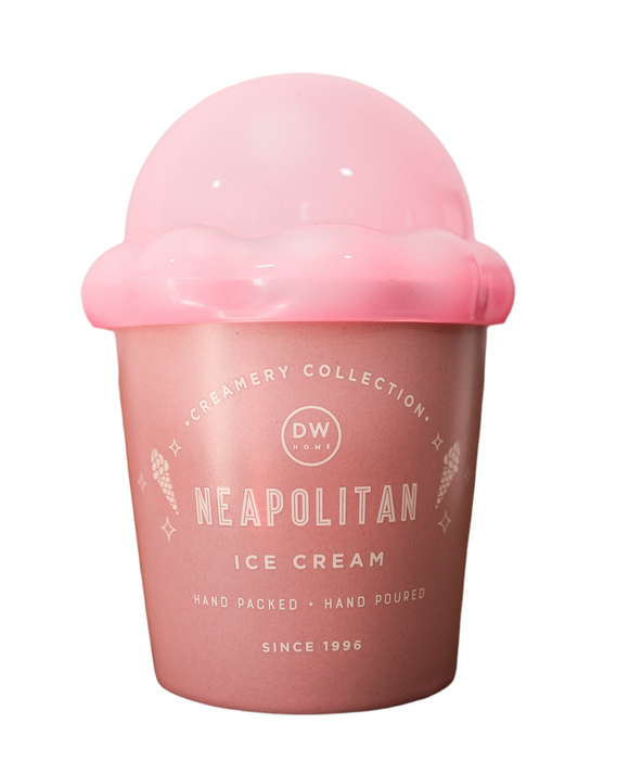 Neapolitan- Ice Cream Shaped Candle