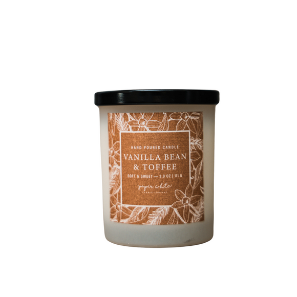 Vanilla Bean Toffee Small Candle | Soft & Sweet Vanilla Scent