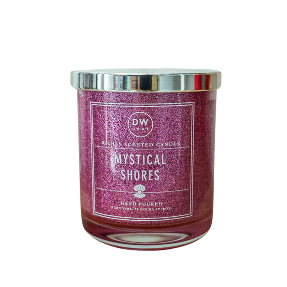 Mystical Shores- Glitter Glass Candle