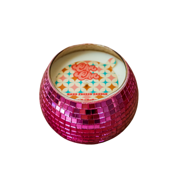Cha Cha! | Round Disco Ball Candle