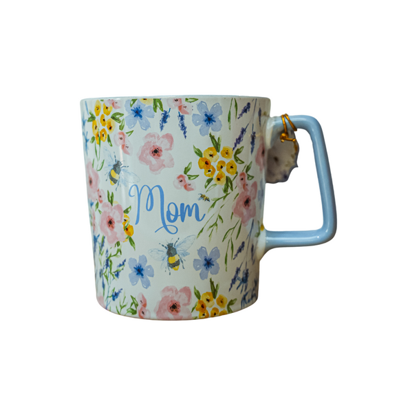 Mom with Flowers Mug