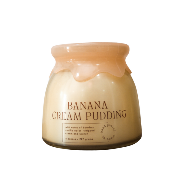 Banana Cream Pudding Jar Candle