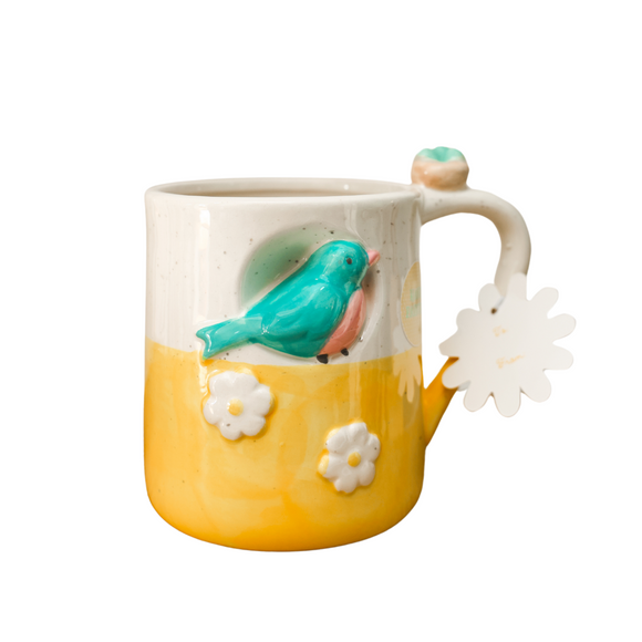 Parrot - Yellow & White Mug