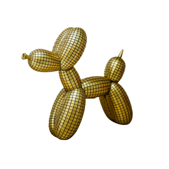 Gold Squared Ballon Dog Decor | #NVLTS