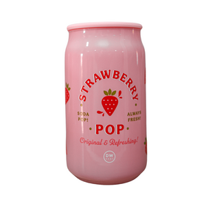 Strawberry Pop - Beverage Shaped Candle