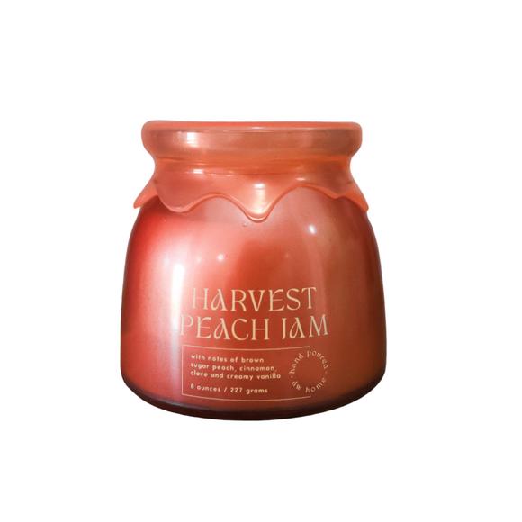 Harvest Peach Jam Jar Candle