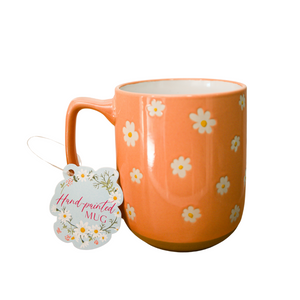 Peach Flowers Mug