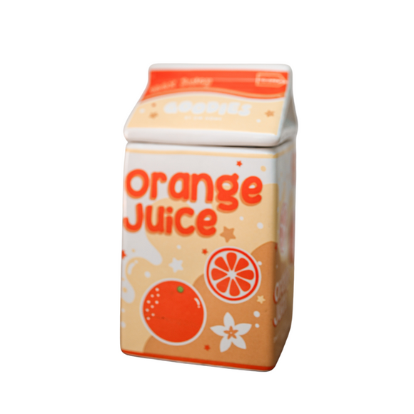 Juice Box Candle with Lid - Orange Juice