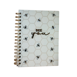 Bee You - White & Gold Journal