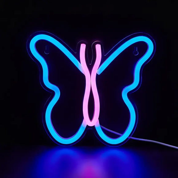 Butterfly LED Decor Sign