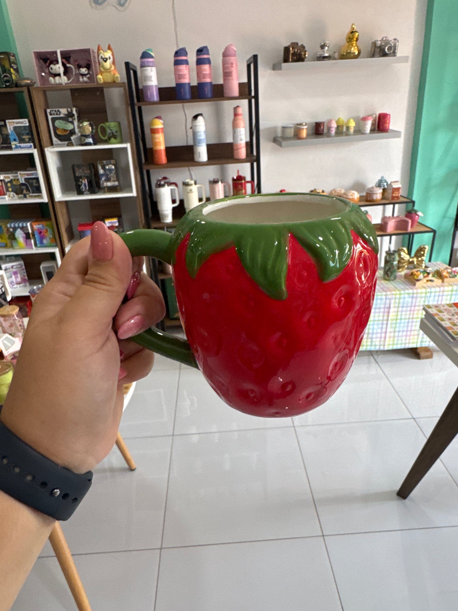 Red Strawberry Shaped Mug