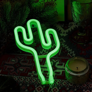 Cactus LED Sign