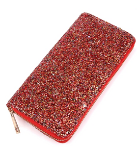 Red Glitter Wallet
