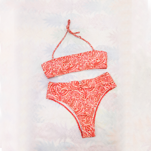 Cream & Pink Bikini