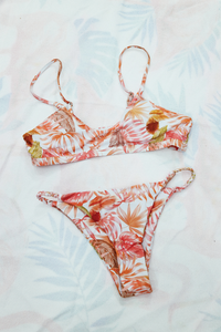 Pink Leaves Tropical Bikini